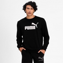 Puma Leisure Sweater Essentials Logo - Cotton - Black/White Men